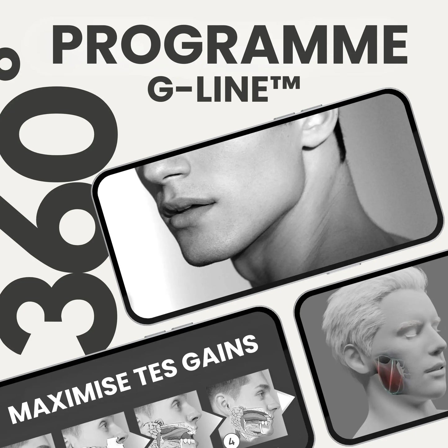 G-line™ 2.0 - Mâchoire séduisante - Pack complet + Programme 360° GRIPFIT