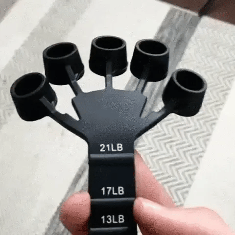 Silicone souple du Gripster™ manipulé à la main